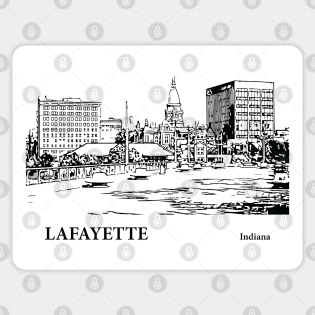 Lafayette Indiana Sticker by Lakeric